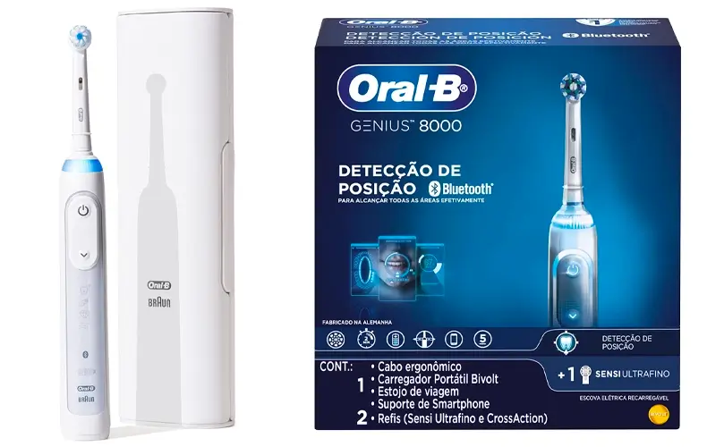 Escova Elétrica Recarregável Oral-B Genius 8000