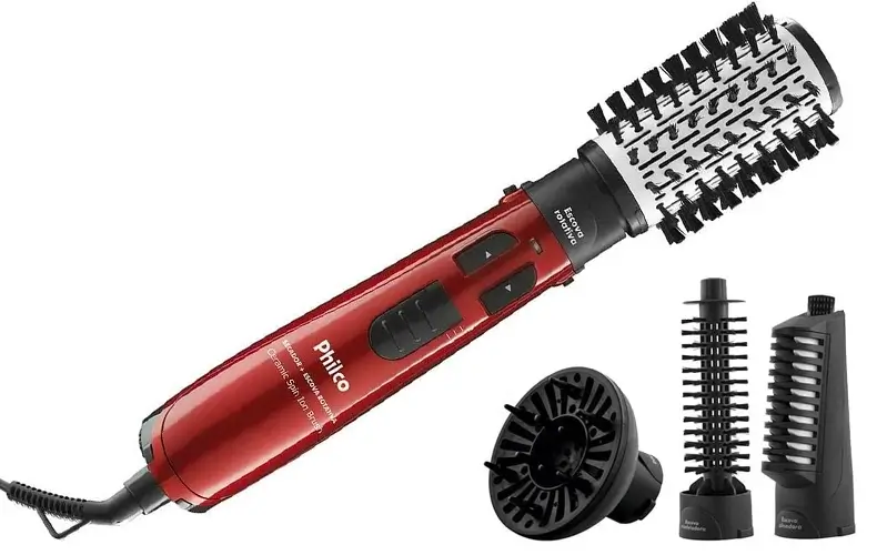 Escova Rotativa Philco Ceramic Spin Ion Brush 1100W PEC05V