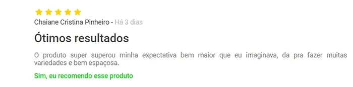 Depoimento da Chaiane sobre a Air Fryer Nell