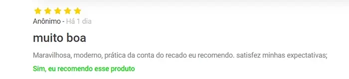 Depoimento anônimo sobre a Air Fryer Nell