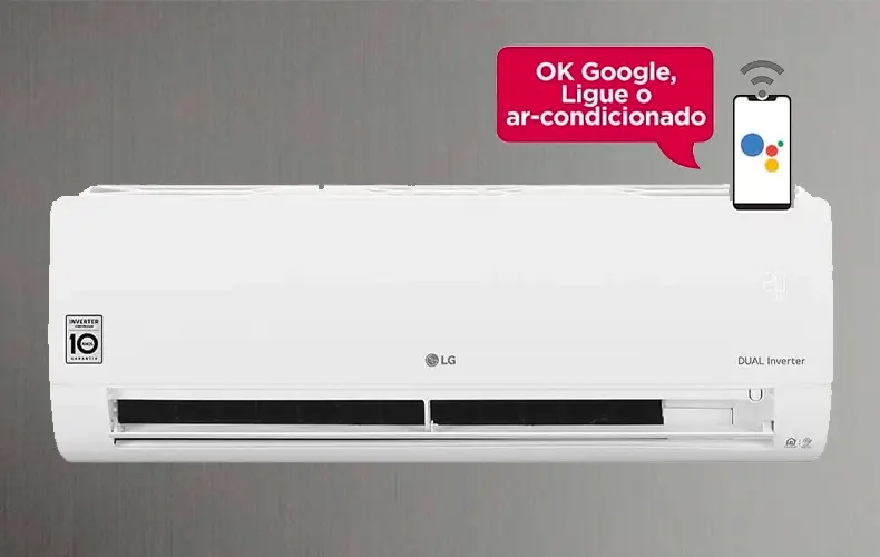 Ar-Condicionado Split HW LG Dual Inverter Voice 12000 BTUs Só Frio 220V
