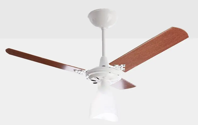 Foto do Venti-Delta Ventilador de Teto New Light 3 Pás Padrão Mogno, Branco