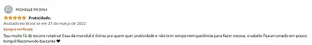 A Escova rotativa Mondial é prática