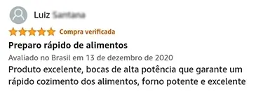 Potência do Fogão Dako