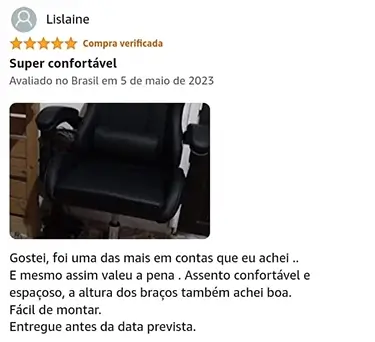 Cadeira Gamer TGT Heron é conformtável