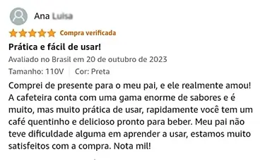 Cafeteira Dolce Gusto é Prática e fácil de usar