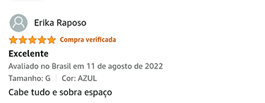 Depoimento sobre a capacidade da Mala American Tourister