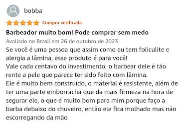 Material resistente do Philips OneBlade