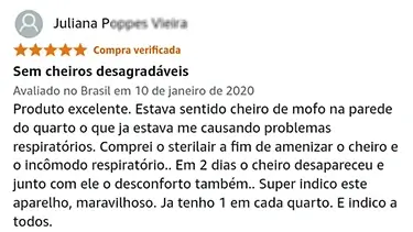 Tira odores desagradáveis provenientes do mofo