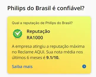 Selo RA1000 do Reclame Aqui
